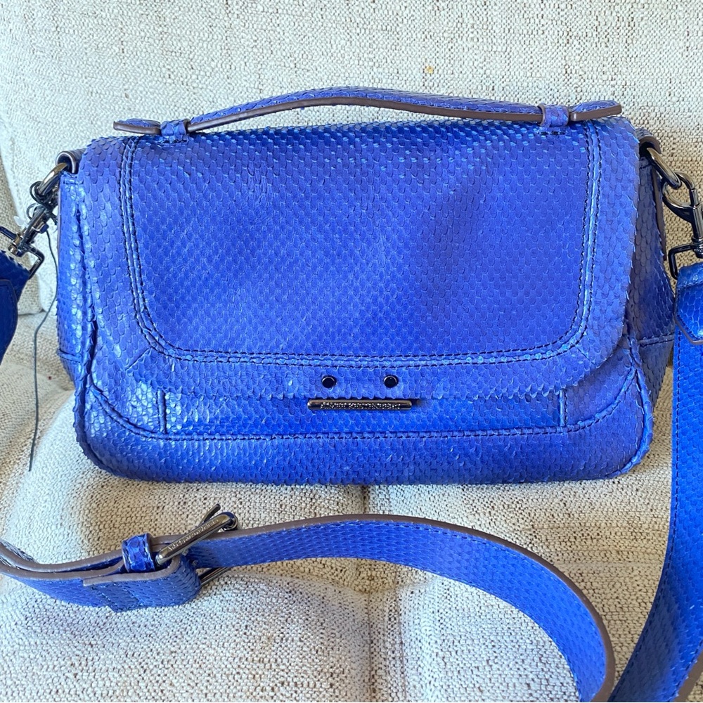 Aimee Kestenberg Blue Textured Crossbody Bag